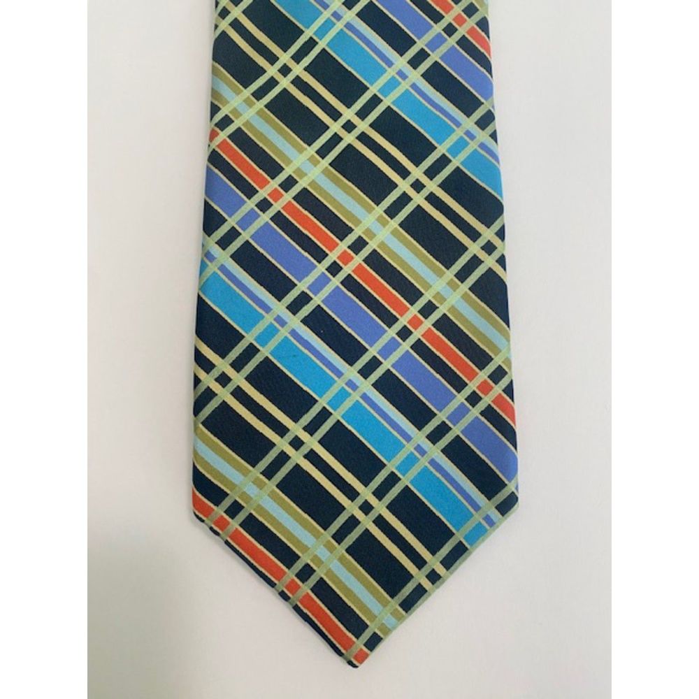 Ted Baker London Multi Color Striped Silk Tie Mens